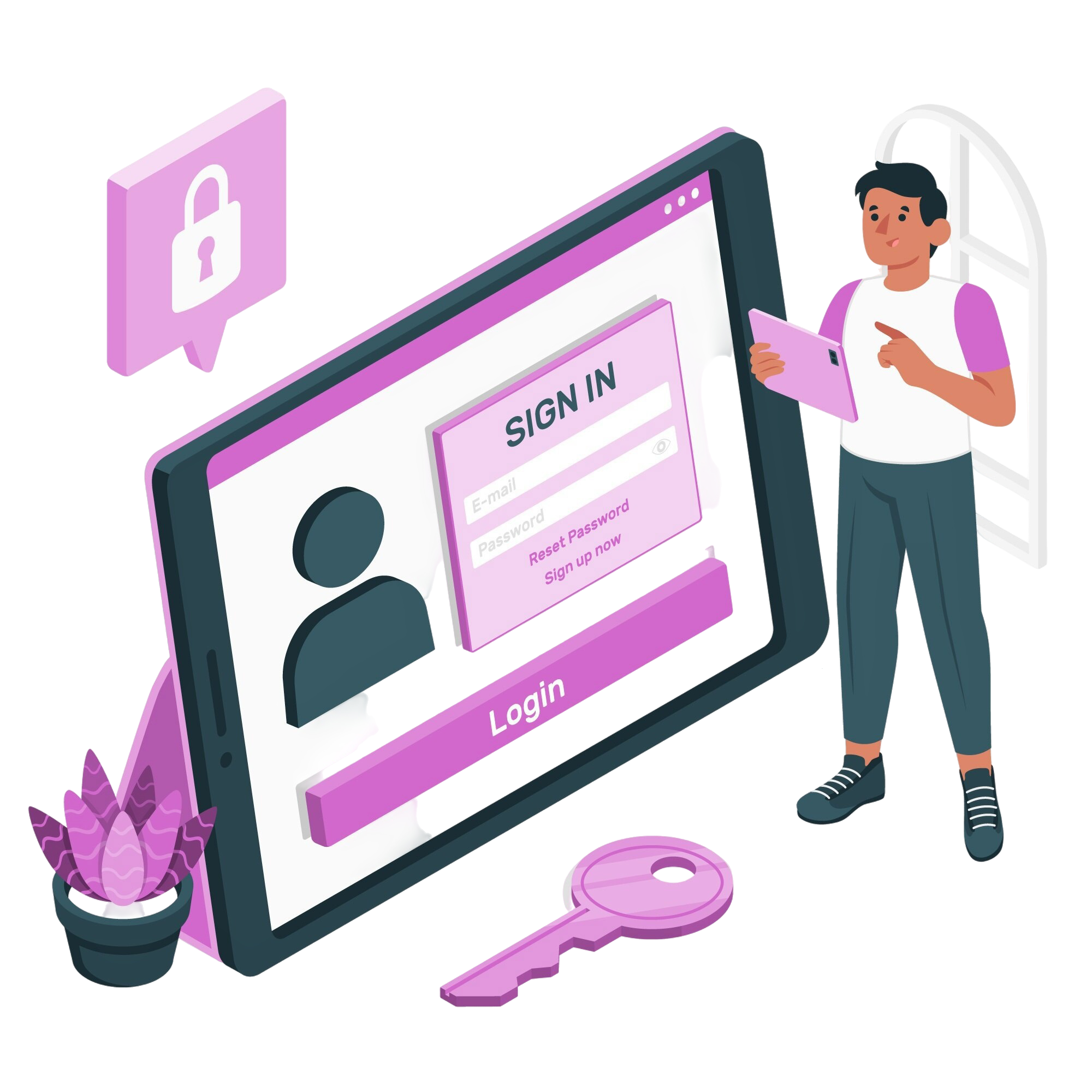 Cyber Security Protection Illustration